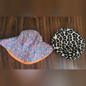 Carter's Floral and Leopard Print Kids Hats